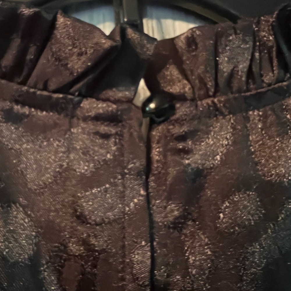 Black Leopard Print Ruffled Dress - Picture 10 of 10